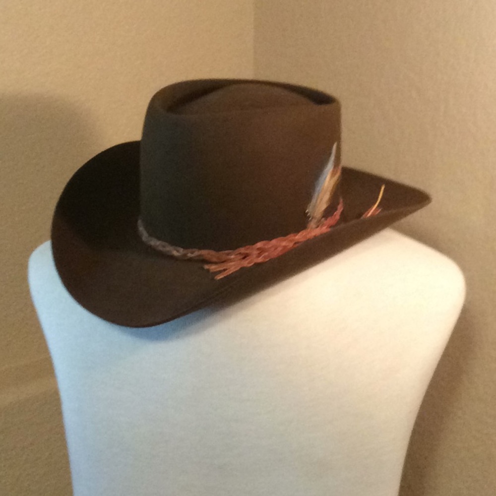 Stetson 3 X Beaver brown cowboy hat, men’s size 7